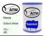 Preview: Mazda, Oxford White, YO / UB: 500ml Lackdose, von ATW Autoteile West.